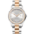 Hamilton Hamilton Jazzmaster Viewmatic Auto H32305191  H32305191 механические женские часы  серебристый циферблат, браслет нержавеющая сталь с pvd-покрытием — вид спереди