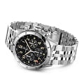 Breitling Breitling Super Avi B04 Chronograph GMT 46 P-51 Mustang AB04453A1B1A1 aviator 8 швейцарские мужские часы на браслете нержавеющая сталь боковой вид
