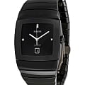 Rado Rado Sintra R13724702  R13724702 кварцевые женские часы  черный циферблат, браслет керамика — вид спереди