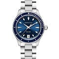 Hamilton Hamilton Jazzmaster Seaview Quartz H37451141  H37451141 кварцевые женские часы  синий циферблат, браслет нержавеющая сталь — вид спереди