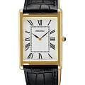 Seiko Seiko Conceptual Series Dress SWR104P1  SWR104P1 кварцевые мужские часы  белый циферблат, браслет кожаный — вид спереди