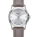 Hamilton Hamilton Jazzmaster Lady Auto H32315891  H32315891 механические женские часы  серебристый циферблат, браслет кожаный — вид спереди