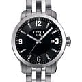 Tissot Tissot PRC 200 T055.410.11.057.00 PRC 200 T0554101105700 кварцевые мужские часы  черный циферблат, браслет нержавеющая сталь — вид спереди
