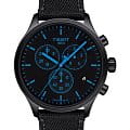 Tissot Tissot Chrono XL T116.617.37.051.00 Chrono XL T1166173705100 кварцевые мужские часы  черный циферблат, браслет тканевый — вид спереди