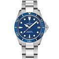 Certina Certina DS Action Lady C032.007.11.041.00  C0320071104100 механические женские часы  синий циферблат, браслет нержавеющая сталь 316l — вид спереди
