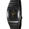 Rado Rado Sintra R13856722  R13856722 кварцевые женские часы  черный циферблат, браслет высокотехнологичная керамика — вид спереди