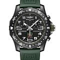 Breitling Breitling Endurance Pro 44 X823102D1B1S1  X823102D1B1S1 кварцевые мужские часы  зеленый циферблат, браслет каучук — вид спереди