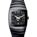 Rado Rado Sintra R13663152  R13663152 кварцевые мужские часы  черный циферблат, браслет керамика — вид спереди