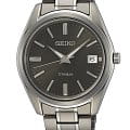 Seiko Seiko Conceptual Series Dress SUR375P1  SUR375P1 кварцевые мужские часы  серый циферблат, браслет титановый — вид спереди