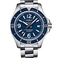 Breitling Breitling Superocean Automatic 42 A17366D81C1A1  A17366D81C1A1 механические мужские часы  синий циферблат, браслет нержавеющая сталь — вид спереди