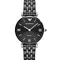 Emporio Armani Emporio Armani AR1487  AR1487 кварцевые женские часы  черный циферблат, браслет керамика — вид спереди