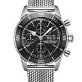 Breitling Breitling Superocean Heritage Chronograph 44 A13313121B1A1  A13313121B1A1 механические мужские часы  черный циферблат, браслет нержавеющая сталь — вид спереди