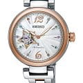 Seiko Seiko SSA814J1  SSA814J1 механические женские часы  перламутровый циферблат, браслет сталь c pvd покрытием — вид спереди