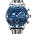 Breitling Breitling Superocean Heritage Chronograph 44 A13313161C1A1  A13313161C1A1 механические мужские часы  синий циферблат, браслет нержавеющая сталь — вид спереди