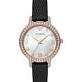Emporio Armani Emporio Armani Cleo AR11485  AR11485 кварцевые женские часы  перламутровый циферблат, браслет кожаный — вид спереди