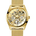Guess Guess Dress Steel GW0368G2  GW0368G2 кварцевые мужские часы  золотой циферблат, браслет нержавеющая сталь — вид спереди