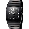Rado Rado Sintra R13724152  R13724152 кварцевые женские часы  черный циферблат, браслет керамика — вид спереди