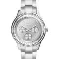 Fossil Fossil Stella  ES5108  ES5108 кварцевые женские часы  серебристый циферблат, браслет сталь с ip покрытием — вид спереди