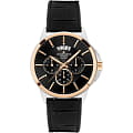Jacques Lemans Jacques Lemans Classic 1-1542C  1-1542C кварцевые мужские часы  черный циферблат, браслет кожаный — вид спереди