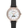 Emporio Armani Emporio Armani Cleo AR11514  AR11514 кварцевые женские часы  перламутровый циферблат, браслет кожаный — вид спереди