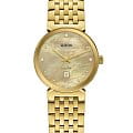 Rado Rado Florence Diamonds R48915903  R48915903 кварцевые женские часы  золотой циферблат, браслет нержавеющая сталь с pvd-покрытием — вид спереди
