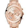 Fossil Fossil Boyfriend Chronograph ES3885   ES3885  кварцевые женские часы  золотой циферблат, браслет нержавеющая сталь — вид спереди