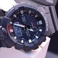 Casio Casio G-Shock GA-800-1A электронные мужские часы часы, крупный план черный циферблат