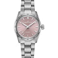 Hamilton Hamilton Jazzmaster Performer Auto H36105171  H36105171 механические женские часы  красный циферблат, браслет нержавеющая сталь — вид спереди