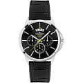 Jacques Lemans Jacques Lemans 1-1542A  1-1542A кварцевые мужские часы  черный циферблат, браслет кожаный — вид спереди