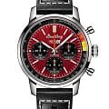 Breitling Breitling Top Time B01 Chevrolet Corvette AB01761A1K1X1  AB01761A1K1X1 механические мужские часы  красный циферблат, браслет кожаный — вид спереди
