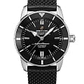 Breitling Breitling Superocean Heritage B20 Automatic 42 AB2010121B1S1  AB2010121B1S1 механические мужские часы  черный циферблат, браслет каучук — вид спереди