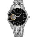 Seiko Seiko SSA855J1  SSA855J1 механические женские часы  черный циферблат, браслет  — вид спереди