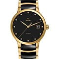 Rado Rado Centrix Automatic Diamonds R30079762 Automatic R30079762 механические мужские часы  черный циферблат, браслет сталь + pvd + керамика — вид спереди
