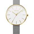 Obaku Obaku Mesh V211LXGIMC  V211LXGIMC кварцевые женские часы  белый циферблат, браслет нержавеющая сталь — вид спереди