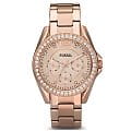 Fossil Fossil Bannon  ES2811  ES2811 кварцевые женские часы  розовый циферблат, браслет  — вид спереди