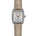 Hamilton Hamilton American Classics Bagley H12351855  H12351855 кварцевые женские часы  серебристый циферблат, браслет кожаный — вид спереди