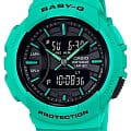 Casio Casio Baby-G BGA-240-3A  BGA-240-3A кварцевые женские часы  черный циферблат, браслет полимер — вид спереди