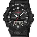 Casio Casio G-Shock GA-800-1A GA GA-800-1A электронные мужские часы  черный циферблат, браслет полимер — вид спереди