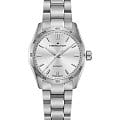 Hamilton Hamilton Jazzmaster Performer Auto H36105150  H36105150 механические женские часы  серебристый циферблат, браслет нержавеющая сталь — вид спереди