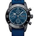Breitling Breitling Superocean Heritage Chronograph 44 Outerknown M133132A1C1W1  M133132A1C1W1 механические мужские часы  синий циферблат, браслет тканевый — вид спереди
