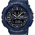 Casio Casio Baby-G BGA-240-2A1  BGA-240-2A1 кварцевые женские часы  черный циферблат, браслет полимер — вид спереди