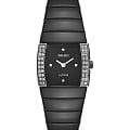 Rado Rado Sintra R13647717  R13647717 кварцевые женские часы  черный циферблат, браслет керамика — вид спереди
