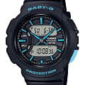 Casio Casio Baby-G BGA-240-1A3  BGA-240-1A3 кварцевые женские часы  черный циферблат, браслет пластик — вид спереди